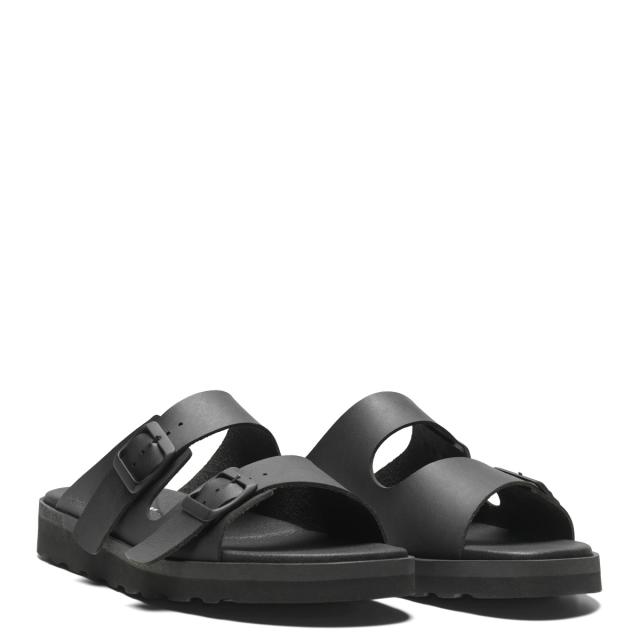 Slip in sandal med to spænder til regulering