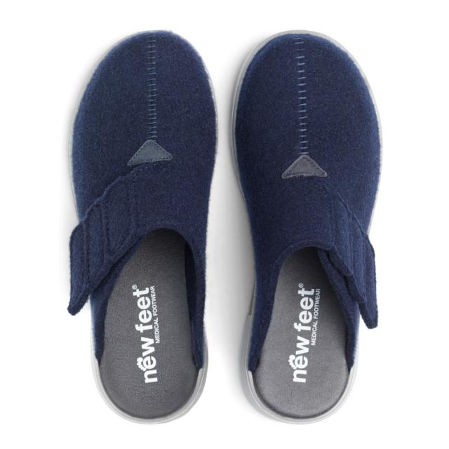 Slip-in hjemmesko med velcro til damer