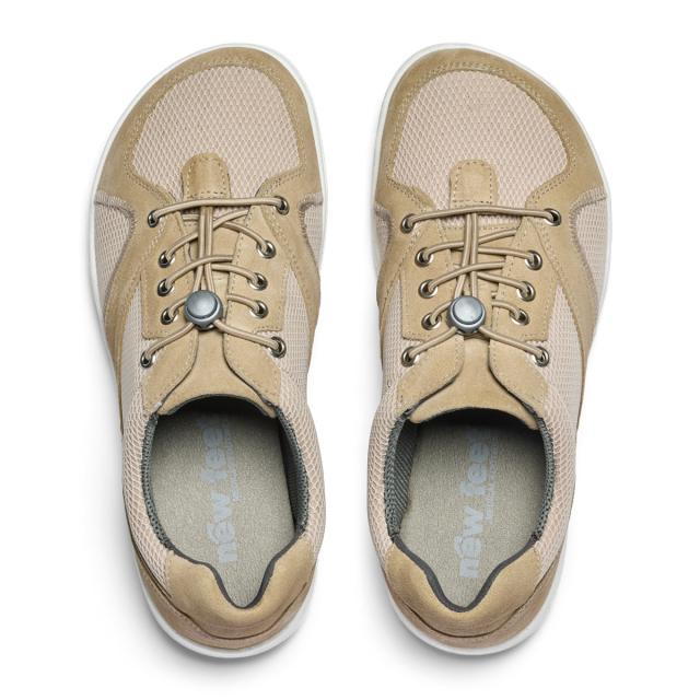 Damesneaker med elastiske snørebånd