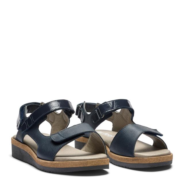 Damesandal med flere reguleringsmuligheder 