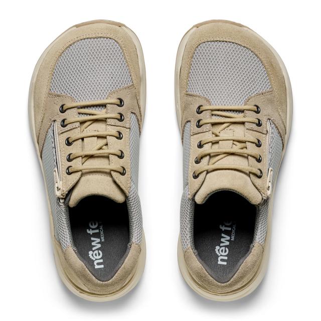 Sporty snøresko med lynlås - til damer