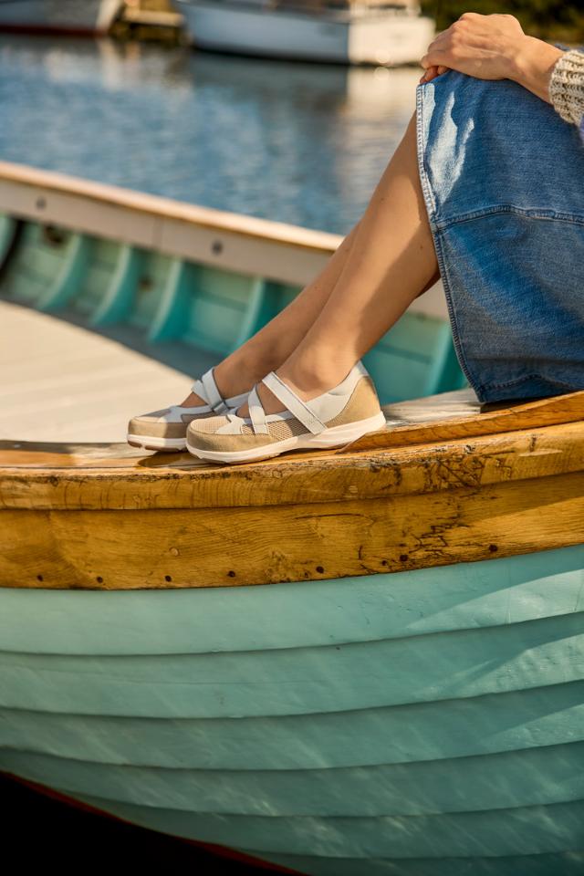Ballerina med støttende velcrorem
