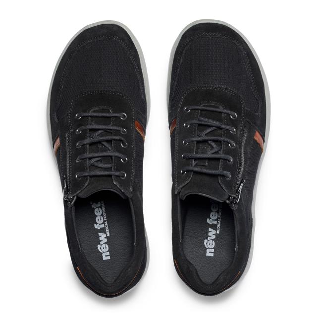 Sporty herresko med snøre og lynlås