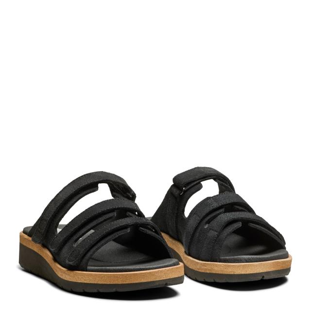 Slip-in sandal til damer med tre regulerbare velcro remme