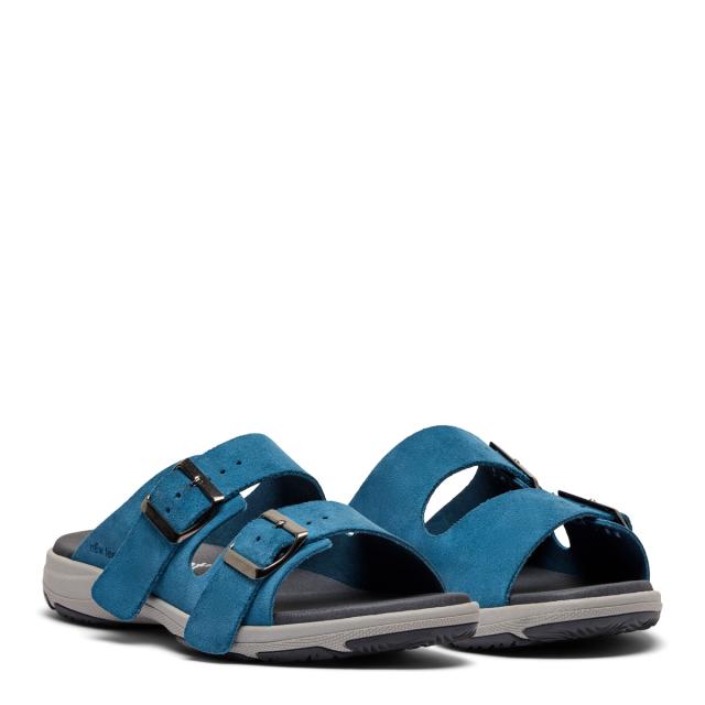 Slipper med sporty ydersål og to regulerbare spænder